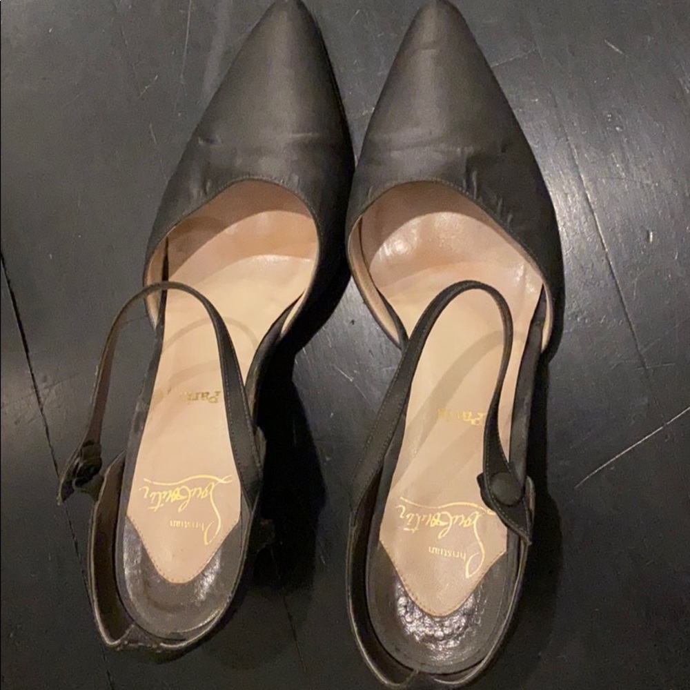 Christian louboutin dark grey heels